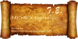 Török Evelin névjegykártya