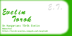 evelin torok business card
